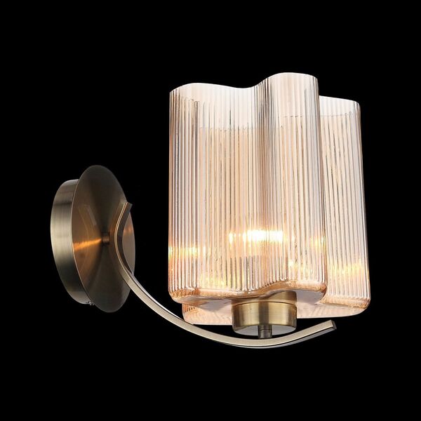 Бра ST Luce Onde [Бронзовый/Янтарный E27 1*60W]