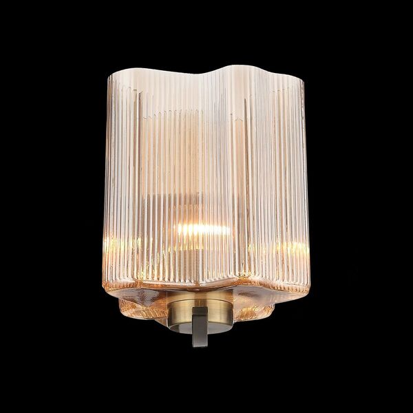 Бра ST Luce Onde [Бронзовый/Янтарный E27 1*60W]