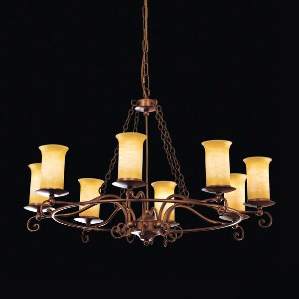Люстра подвесная ST-Luce Ancora [Коричневый/Янтарный E14 8*60W]