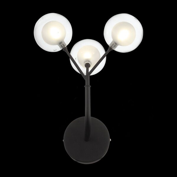 Бра ST Luce Demele [Черный/Прозрачный, Белый G4 LED 3*2W]