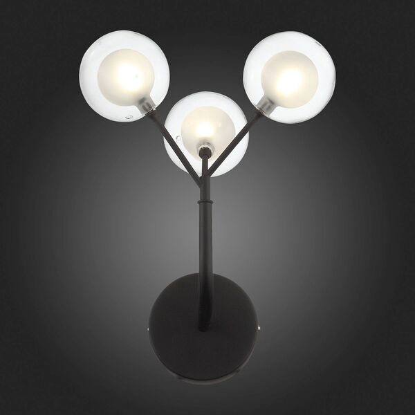 Бра ST Luce Demele [Черный/Прозрачный, Белый G4 LED 3*2W]