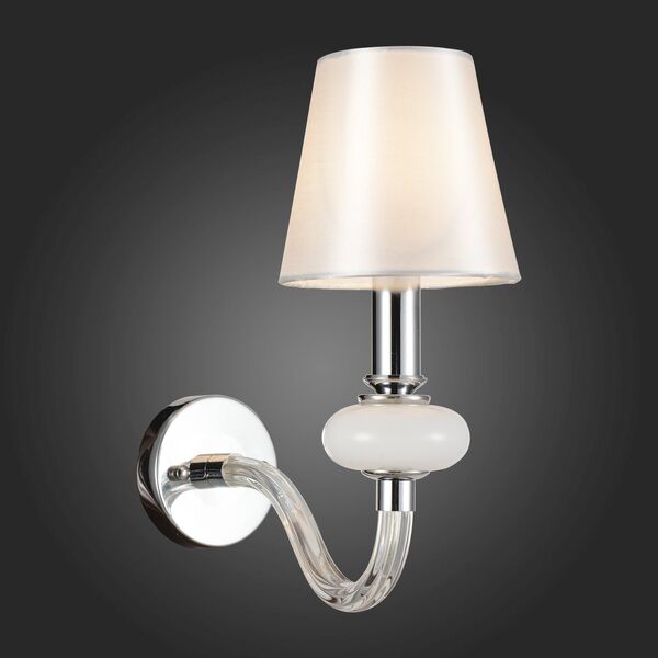 Бра ST Luce Lume [Хром, Белый, Прозрачный/Белый E14 1*40W]