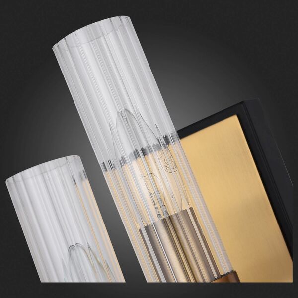 Бра ST Luce Delavera [Коричневый, Бронза/Прозрачный E14 2*60W]