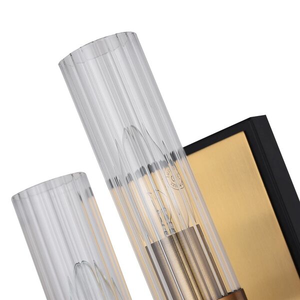 Бра ST Luce Delavera [Коричневый, Бронза/Прозрачный E14 2*60W]