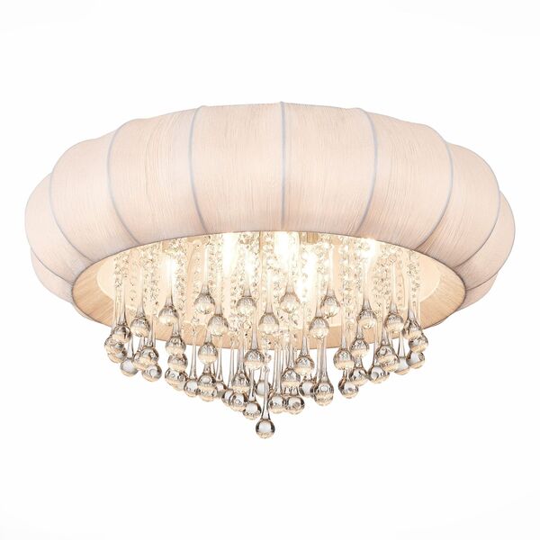 Люстра потолочная ST-Luce Preferita [Хром/Белый, Бесцветный E14 5*40W]
