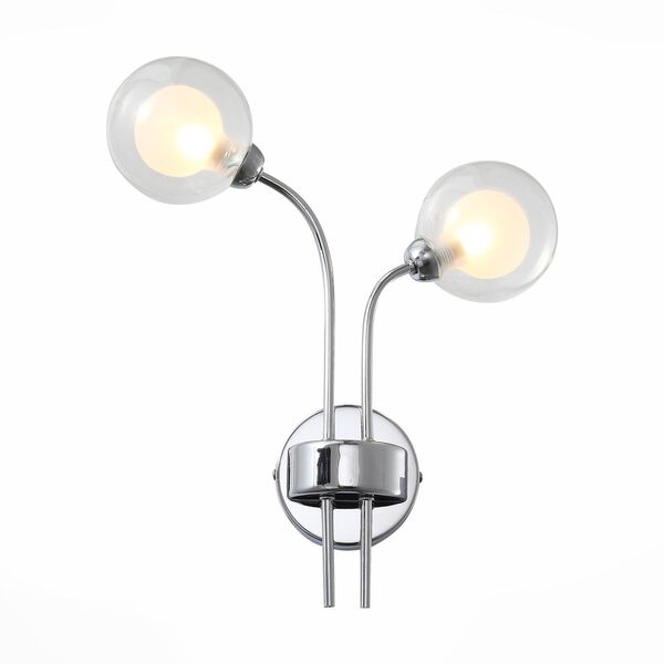 Бра ST Luce Dualita [Хром/Прозрачный, Белый G9 2*28W]