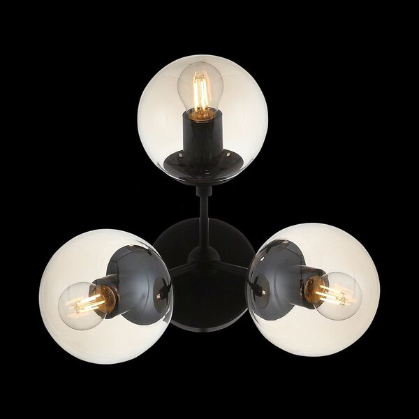 Бра ST Luce Stampo [Черный/Дымчатый E27 3*40W]