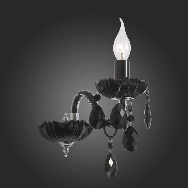 Бра ST Luce Odilia [Черный, Хром/Черный E14 1*40W]