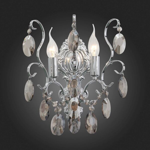 Бра ST Luce Orecchini [Темный хром/Тонированный черный E14 2*40W]