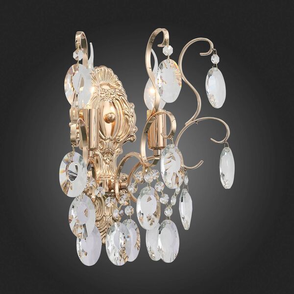 Бра ST Luce Orecchini [Золото/Прозрачный E14 2*40W]