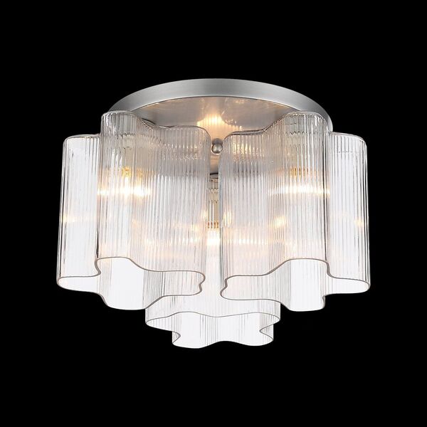 Люстра потолочная ST-Luce Onde [Серебристый/Прозрачный E27 3*60W]