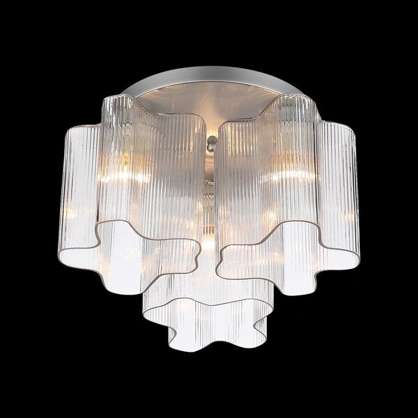 Люстра потолочная ST-Luce Onde [Серебристый/Прозрачный E27 3*60W]