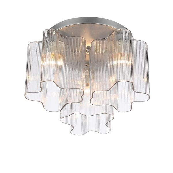Люстра потолочная ST-Luce Onde [Серебристый/Прозрачный E27 3*60W]
