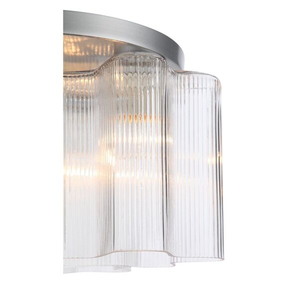 Люстра потолочная ST-Luce Onde [Серебристый/Прозрачный E27 3*60W]