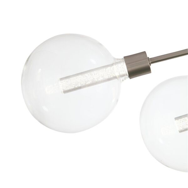 Люстра потолочная ST-Luce Giacio [Никель/Прозрачный LED 8*4,5W]