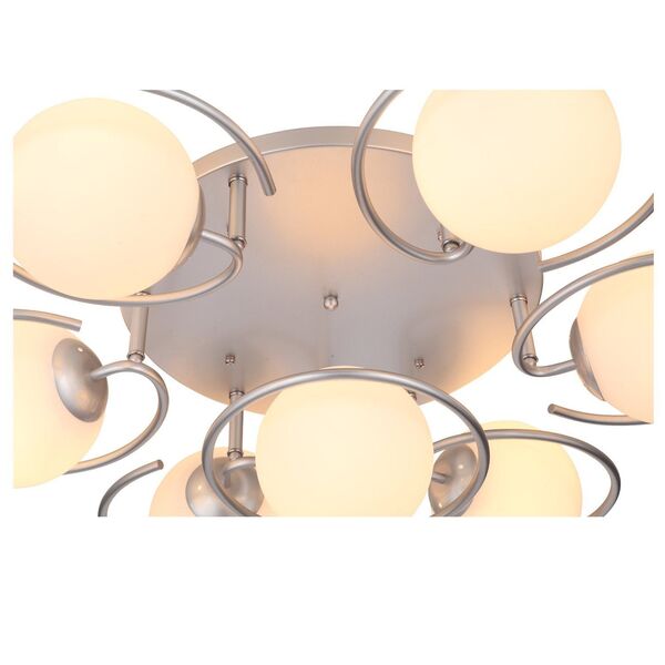 Люстра потолочная ST-Luce Galio [Серебристый/Белый E27 7*60W]