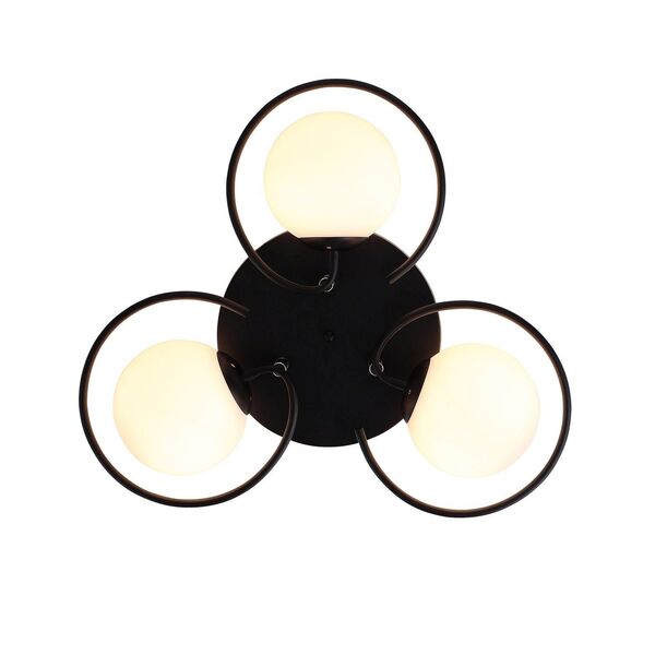 Люстра потолочная ST-Luce Galio [Черный/Белый E27 3*60W]