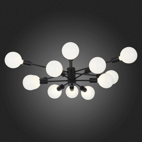 Люстра потолочная ST-Luce  Ano [Черный E27 12*60W]