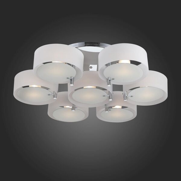 Люстра потолочная ST-Luce Foresta [Хром/Белый E27 7*60W]