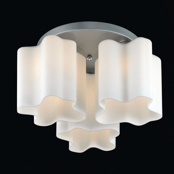 Люстра потолочная ST-Luce Onde[Серебристый/Белый E27 3*60W]