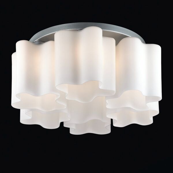 Люстра потолочная ST-Luce Onde [Серебристый/Белый E27 6*60W]