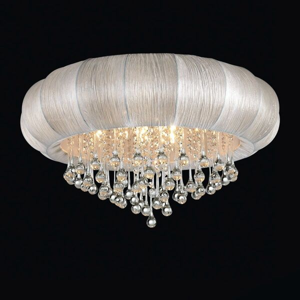 Люстра потолочная ST-Luce Preferita [Хром/Белый, Бесцветный E14 8*40W]