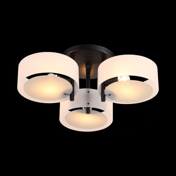 Люстра потолочная ST-Luce Foresta [Черный/Белый E27 3*60W]