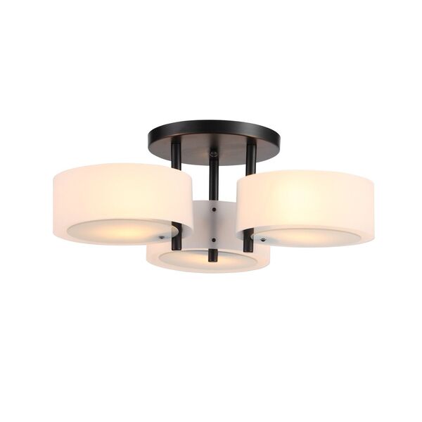 Люстра потолочная ST-Luce Foresta [Черный/Белый E27 3*60W]