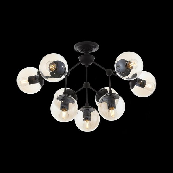 Люстра потолочная ST-Luce Arte [Черный/Дымчатый E27 9*40W]