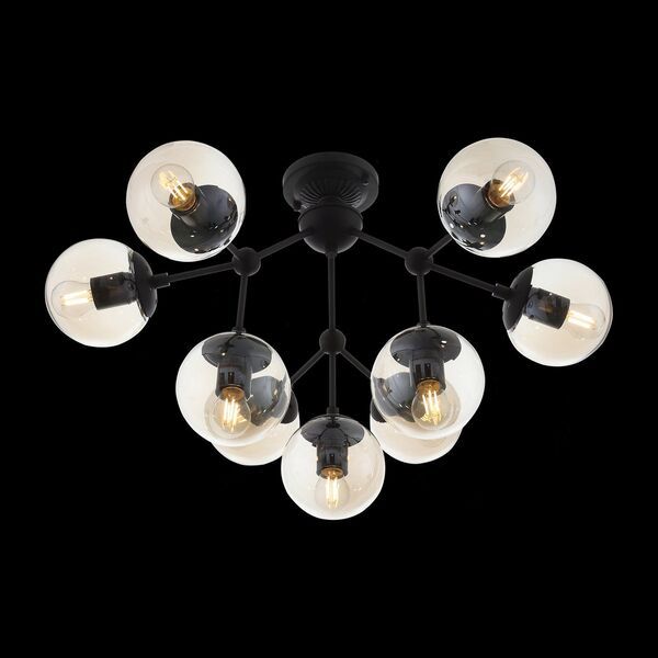Люстра потолочная ST-Luce Arte [Черный/Дымчатый E27 9*40W]