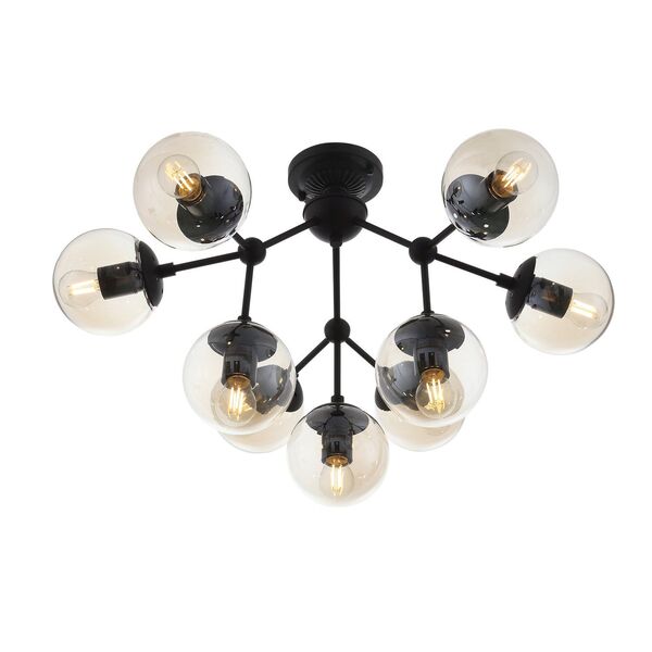 Люстра потолочная ST-Luce Arte [Черный/Дымчатый E27 9*40W]