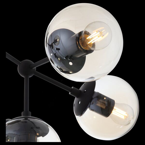 Люстра потолочная ST-Luce Arte [Черный/Дымчатый E27 9*40W]