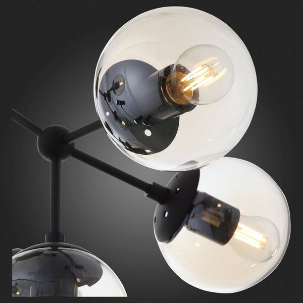 Люстра потолочная ST-Luce Arte [Черный/Дымчатый E27 9*40W]