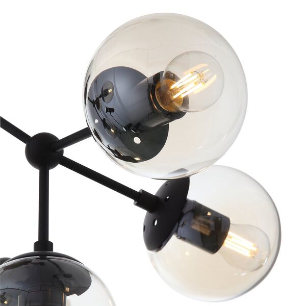 Люстра потолочная ST-Luce Arte [Черный/Дымчатый E27 9*40W]