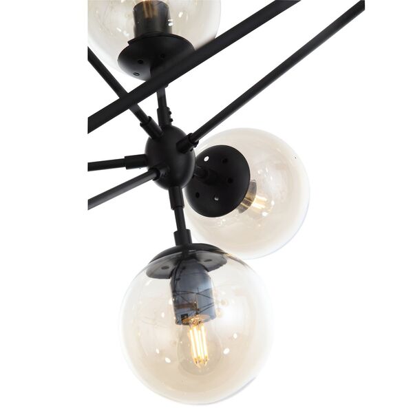 Люстра потолочная ST-Luce Arte [Черный/Дымчатый E27 21*40W]