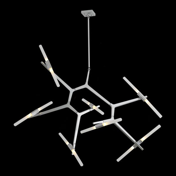 Люстра потолочная ST-Luce Laconicita [Серебристый/Белый G9 14*40W]