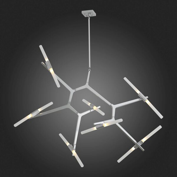 Люстра потолочная ST-Luce Laconicita [Серебристый/Белый G9 14*40W]