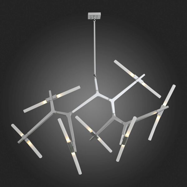 Люстра потолочная ST-Luce Laconicita [Серебристый/Белый G9 14*40W]