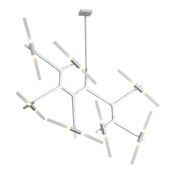 Люстра потолочная ST-Luce Laconicita [Серебристый/Белый G9 14*40W]