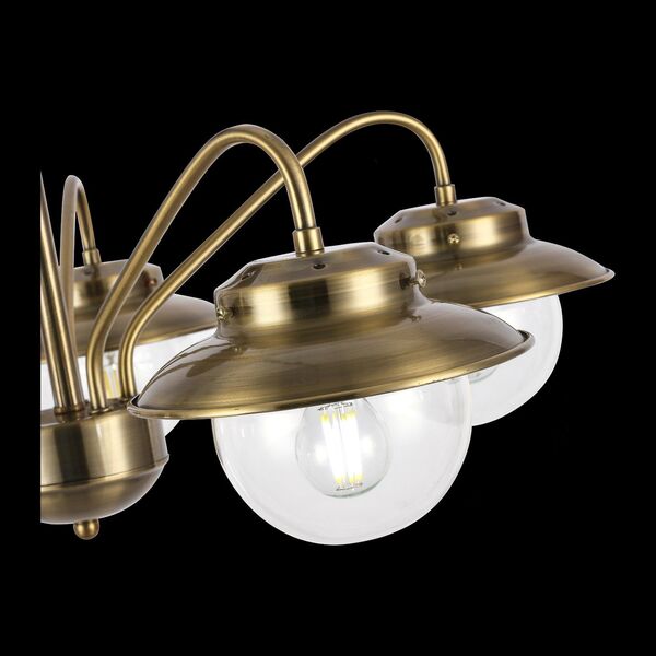 SLE110102-05 Светильник потолочный Античная бронза/Прозрачный E14 5*40W