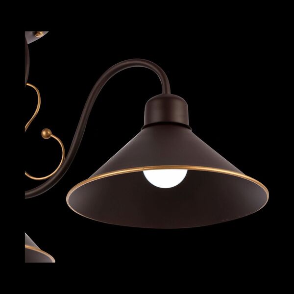 SLE120402-03 Светильник потолочный Темно-коричневый/Черный E27 3*40W