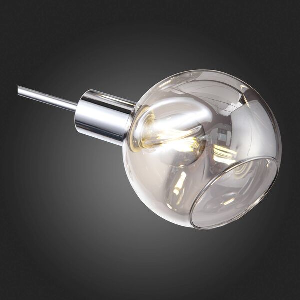 SLE155102-06 Светильник потолочный Хром/Дымчатый E14 6*60W
