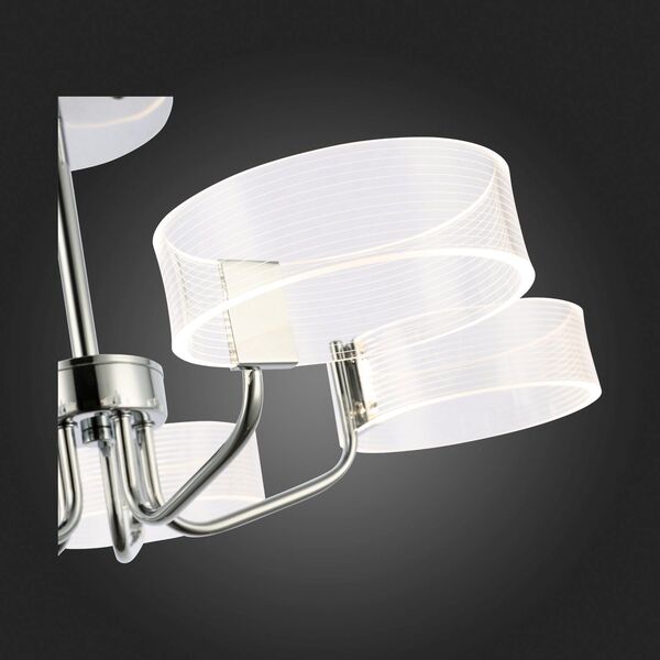 SLE283102-05 Светильник потолочный Хром/Белый LED 5*8W