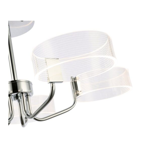 SLE283102-05 Светильник потолочный Хром/Белый LED 5*8W