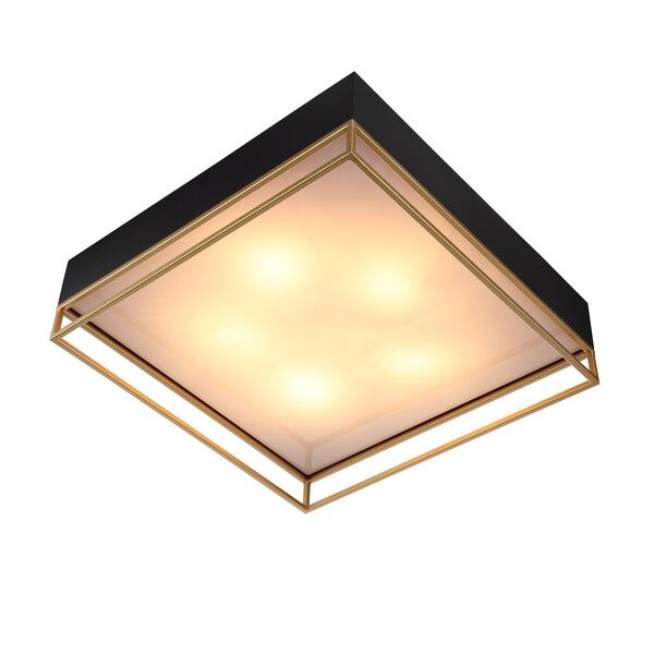 Светильник потолочный ST-Luce Chodo [Черный, Матовое золото/Белый E14 5*40W]