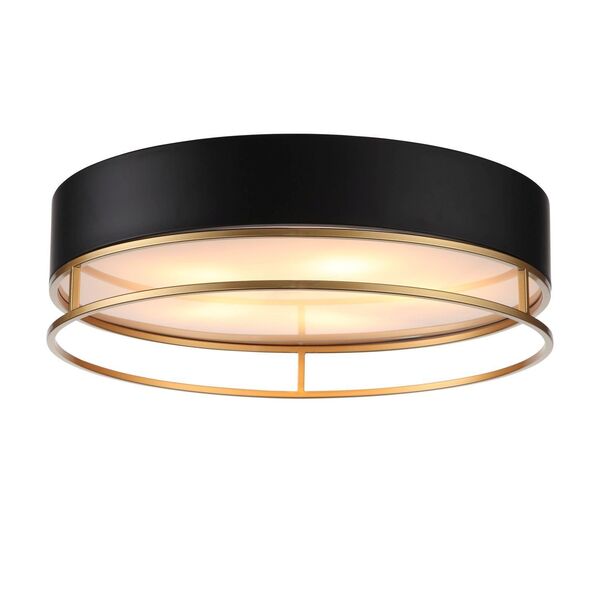 Светильник потолочный ST-Luce Onde [Черный, Матовое золото/Белый E14 5*40W]