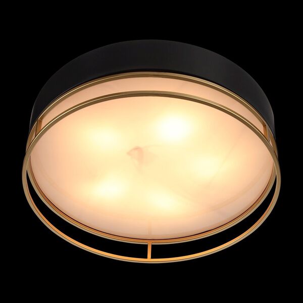 Светильник потолочный ST-Luce Onde [Черный, Матовое золото/Белый E14 5*40W]