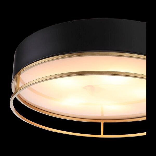 Светильник потолочный ST-Luce Onde [Черный, Матовое золото/Белый E14 5*40W]