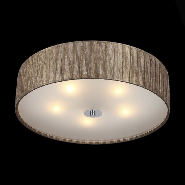Светильник потолочный ST-Luce Rondella [Хром/Коричневый E14 5*40W]