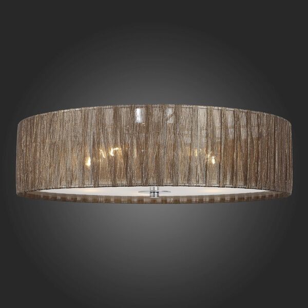 Светильник потолочный ST-Luce Rondella [Хром/Коричневый E14 5*40W]